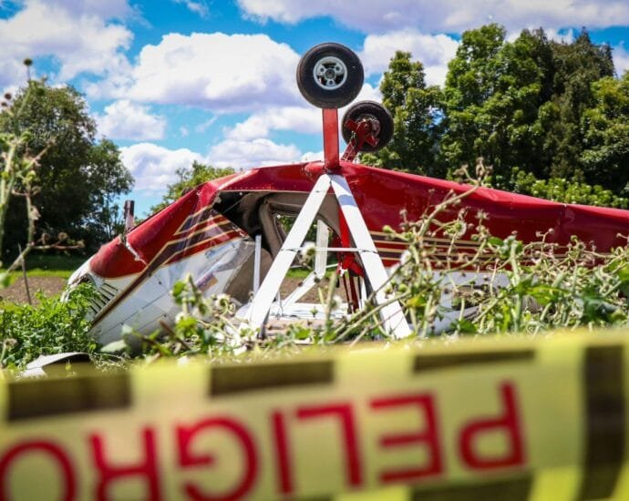 Accidente avioneta en chia