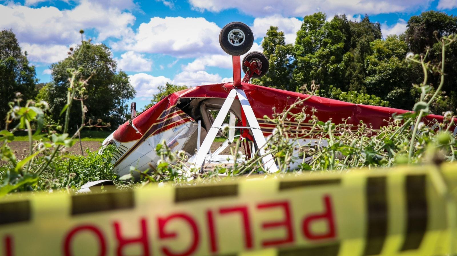 Accidente avioneta en chia