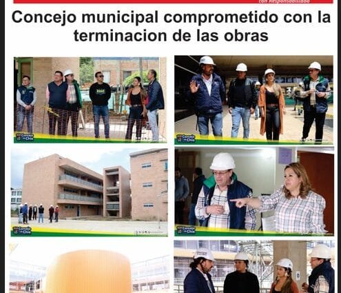 Concejales de Chía visitan obras de todo el municipio